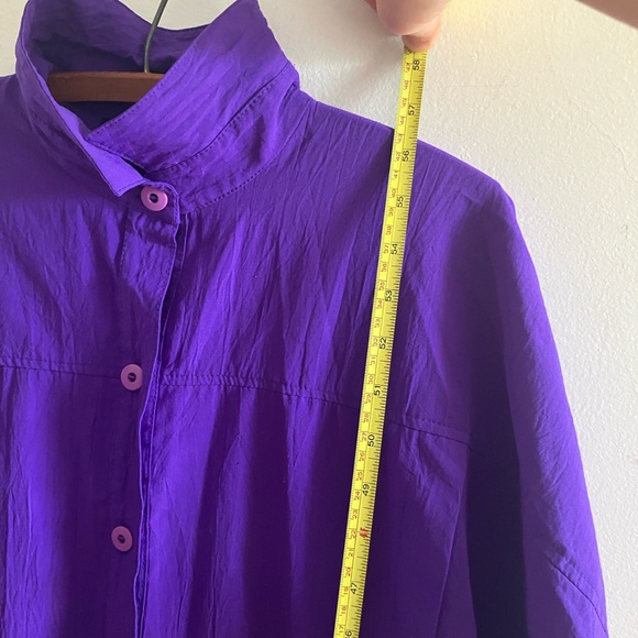 Vintage Purple Button-Up Jumpsuit - Picture 12 of 14